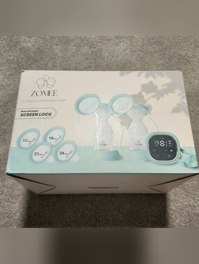 Zomee Z2 Double Electric Breast Pump Hands-Free, Portable In Box